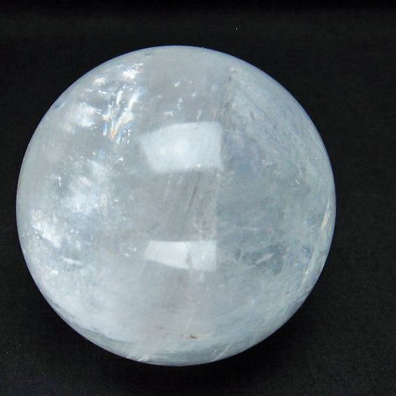 虹入り カルサイト 丸玉 72mm [T758-2153]