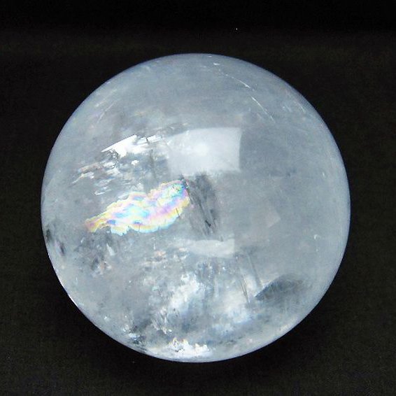 虹入り カルサイト 丸玉 68mm [T758-2222]