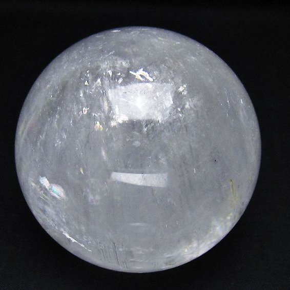虹入り カルサイト 丸玉 75mm [t758-2252]