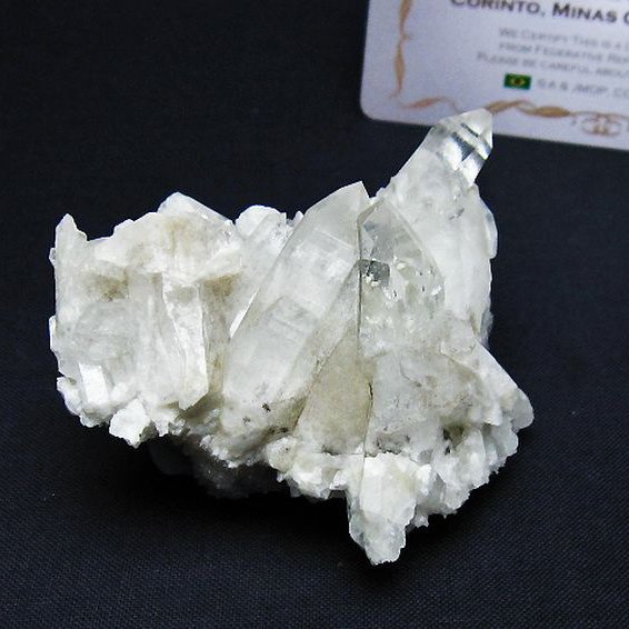 レムリアンシード 水晶 クラスター ミナスジェライス州コリント産 ※証明書付き [t759-1284]