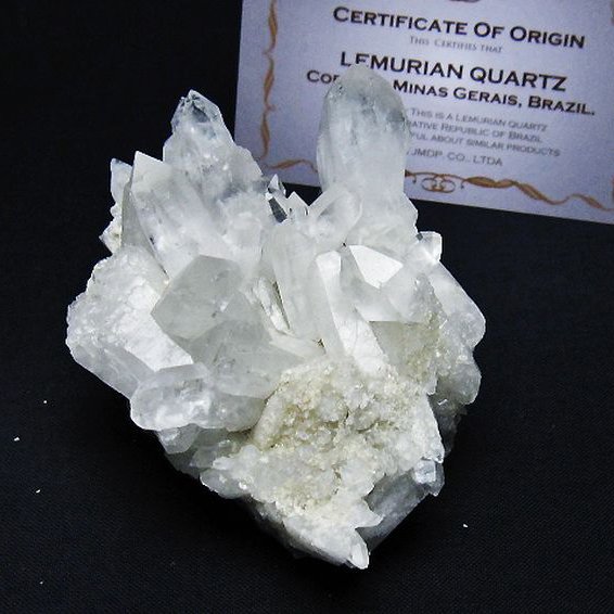 レムリアンシード 水晶 クラスター ミナスジェライス州コリント産  ※証明書付き[T759-1303]