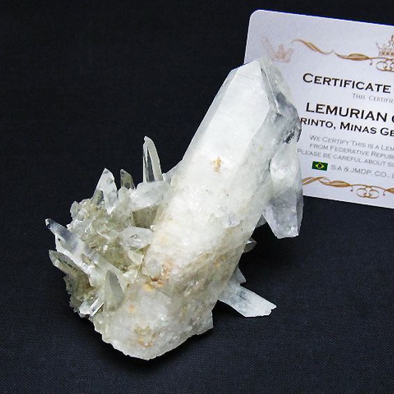 レムリアンシード 水晶 クラスター ミナスジェライス州コリント産  ※証明書付き[T759-1386]