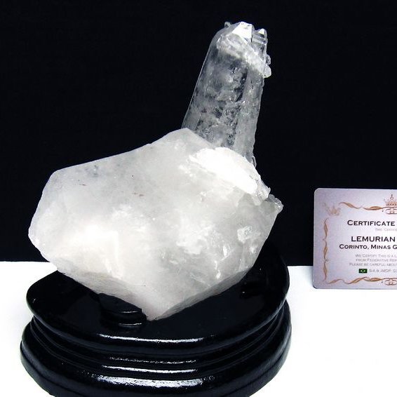 レムリアンシード水晶クラスター ミナスジェライス州コリント産 ※証明書付き[T760-3346]