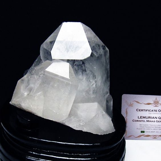 レムリアンシード水晶クラスター ミナスジェライス州コリント産 ※証明書付き[T760-3350]