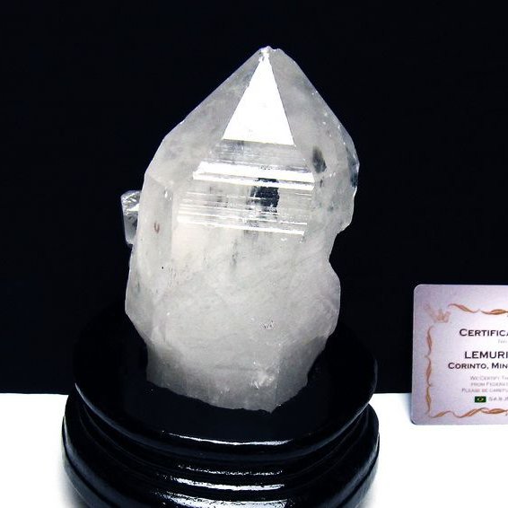 レムリアンシード水晶クラスター ミナスジェライス州コリント産 ※証明書付き[T760-3354]