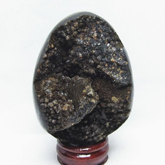 1.1Kg マダガスカル産  タートルジャスパー カルサイト共生  丸玉 [T762-1646]