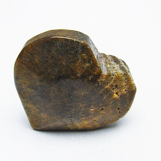 ルチルインアゲート ハート 置物[T763-3586]