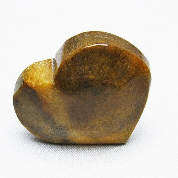 ルチルインアゲート ハート 置物 [t763-3615]