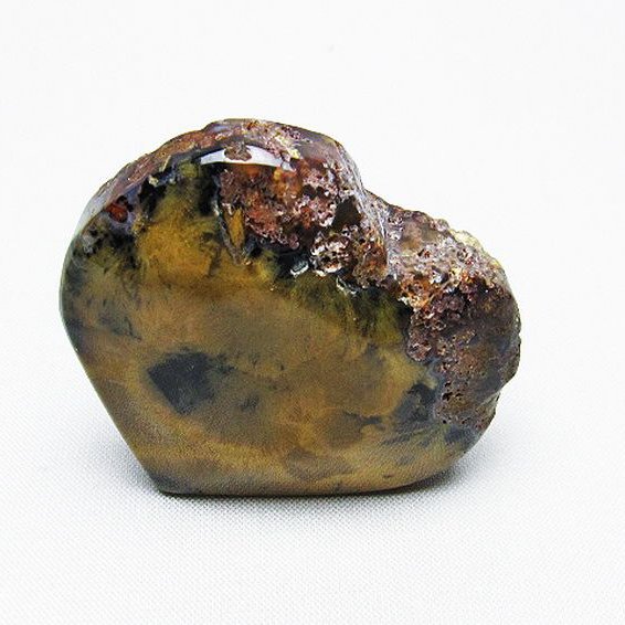 ルチルインアゲート ハート 置物[T763-3630]