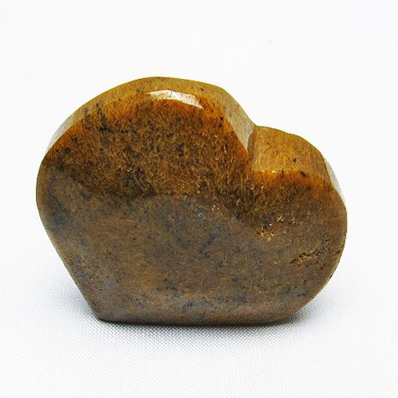 ルチルインアゲート ハート 置物[T763-3657]