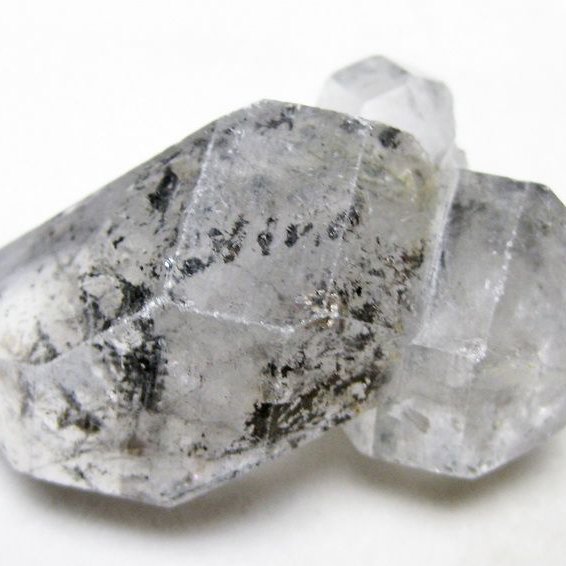 スティブナイト（輝安鉱）入り | ハーキマーダイヤモンド水晶 原石