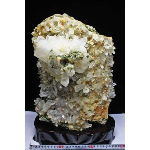 水晶 エピドート 共生クラスター（トルマリン）4kg ーt773 水晶 エピドート 共生クラスター（トルマリン）4kg ーt773