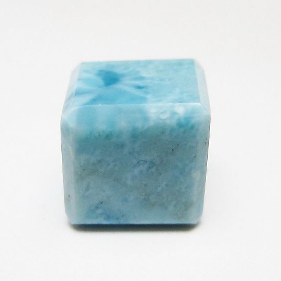 最高級　プルプル感　ラリマー　ルース　3 ラリマー キューブ型 タンブル [t77-4031]