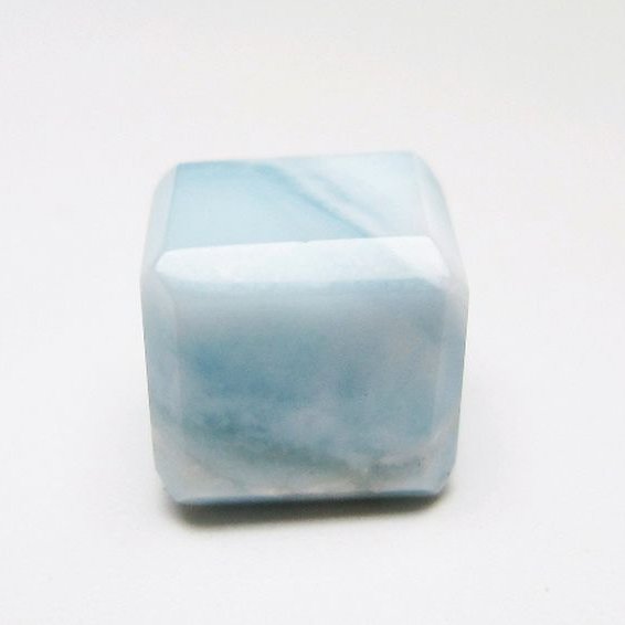 ラリマー キューブ型 タンブル[T77-4062]