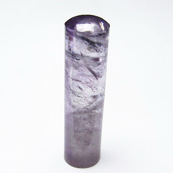 アメジスト 印材　※別途料金で篆刻可能 15mm [T78-601]