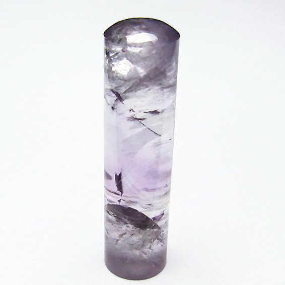 アメジスト 印材　※別途料金で篆刻可能 15mm [T78-607]