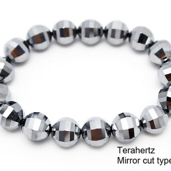 ★細胞活性化・健康★ テラヘルツ 美麗アースカット　ブレスレット12mm  高純度15N 《rv》  [T793-30]