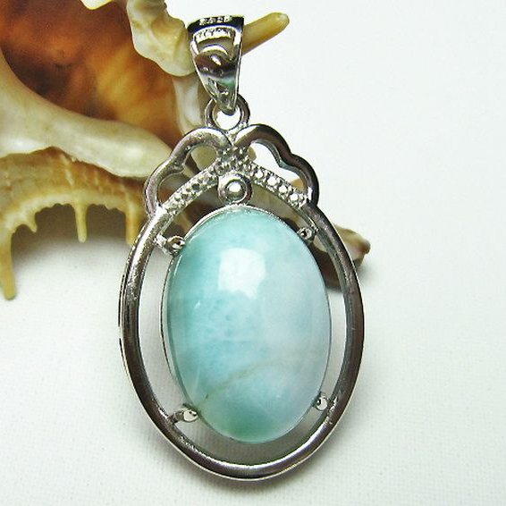 ラリマー ペンダント [T8-7498]