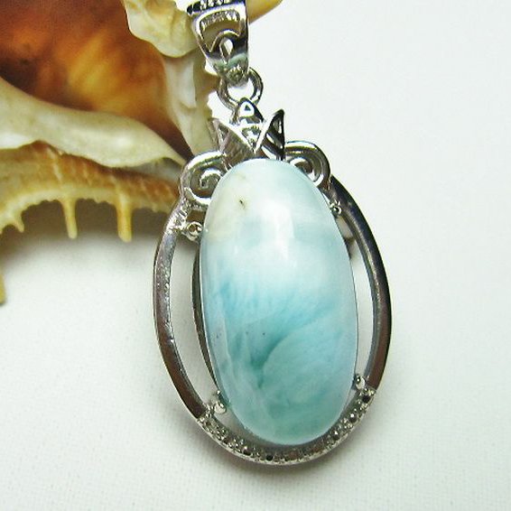 ラリマー ペンダント [T8-7506] 