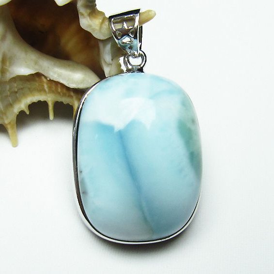 ラリマー ペンダント [T8-7654]