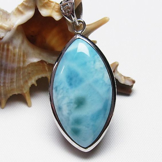 ラリマー ペンダント [t8-7830]