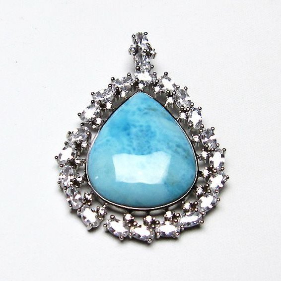 ラリマー ペンダント [T8-8172]