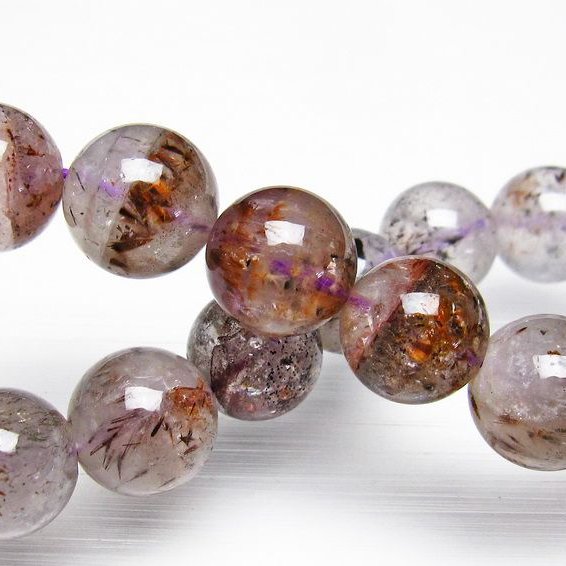 カコクセナイト インクォーツ ブレスレット 13mm [T800-1226]