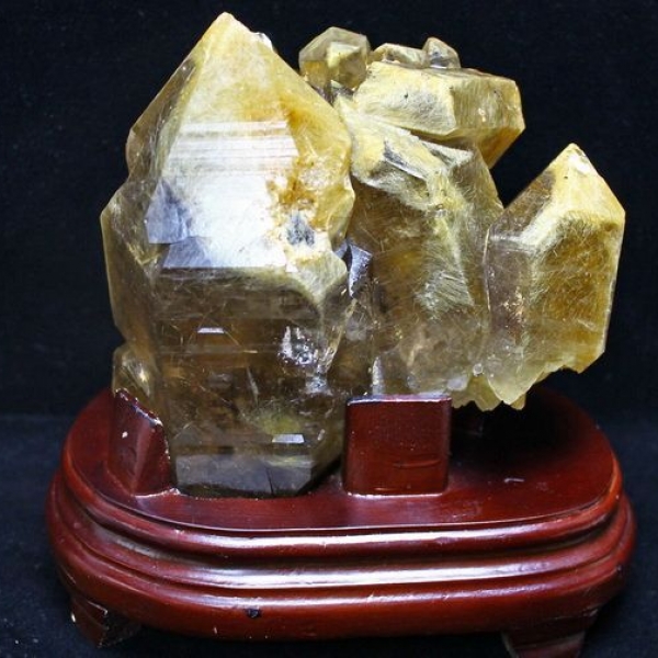 1.7Kg ゴールドタイチンルチルクラスター[T801-354]