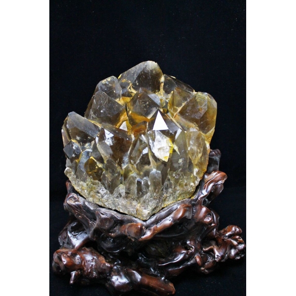 8.4Kg ゴールドタイチンルチルクラスター[T801-358]