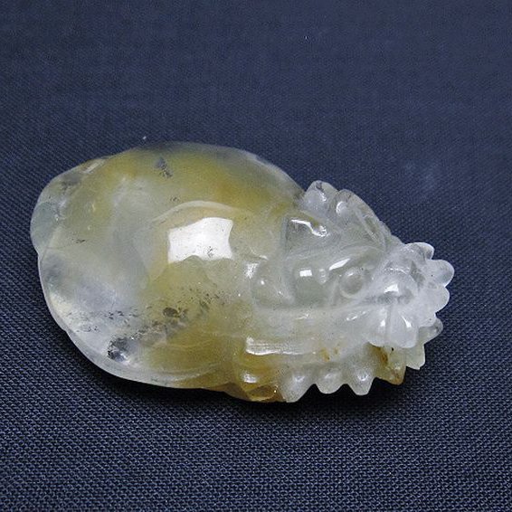 スーパーファントム水晶 龍亀 置物[T801-534]