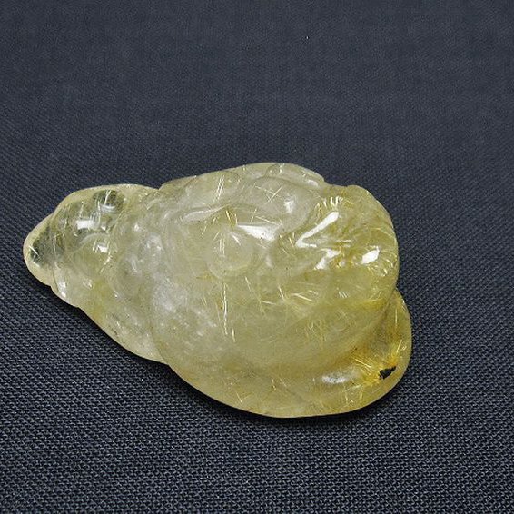 ゴールドタイチンルチル金蟾 置物[T801-553]