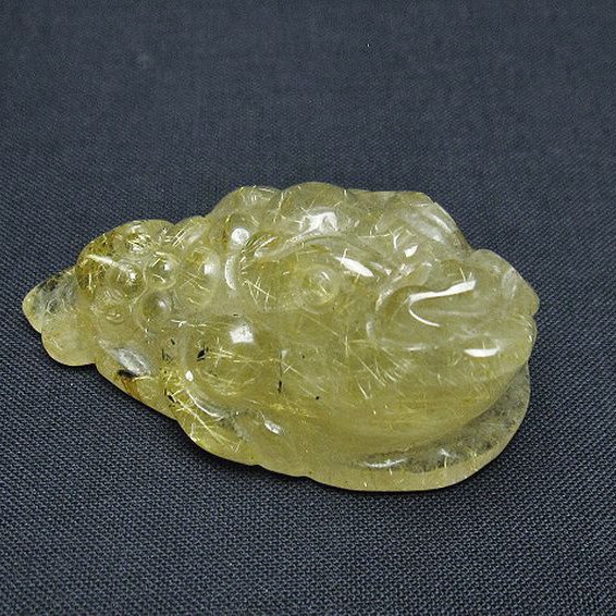 ゴールドタイチンルチル金蟾 置物 [t801-653]