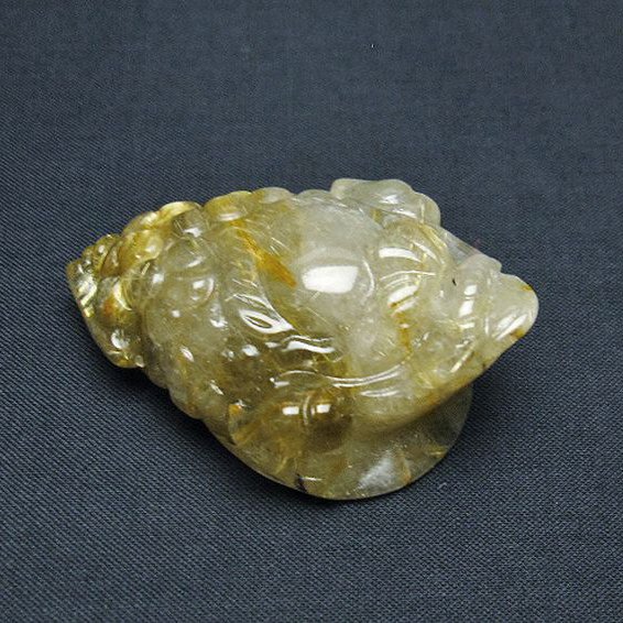 ゴールドタイチンルチル金蟾 置物[T801-706]