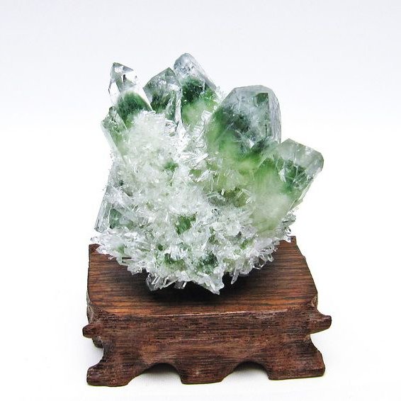 緑水晶 グリーンクォーツ クラスター [t802-4065]