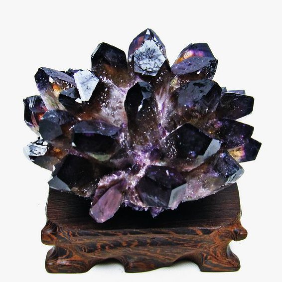 「癒しの石」アメジスト水晶結晶群 装飾品 癒しの石」アメジスト水晶結晶群 装飾品