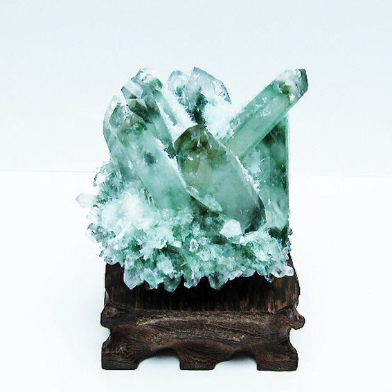 緑水晶 グリーンクォーツ クラスター[T802-5506]