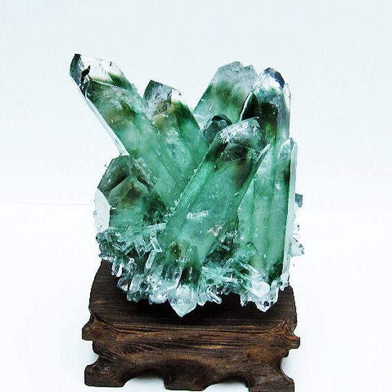 緑水晶 グリーンクォーツ クラスター[T802-5532]