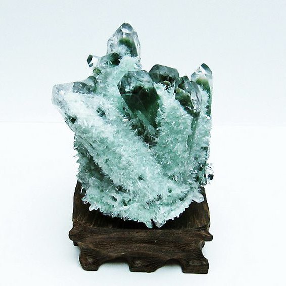 緑水晶 グリーンクォーツ クラスター[T802-5556]