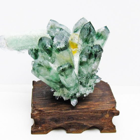 緑水晶 グリーンクォーツ クラスター[T802-5831]