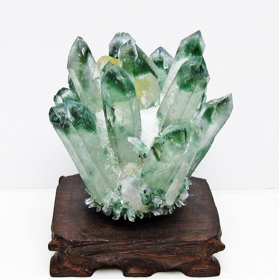 緑水晶 グリーンクォーツ クラスター[T802-5896]