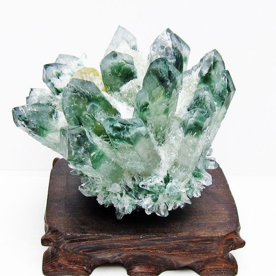 緑水晶 グリーンクォーツ クラスター[T802-5900]