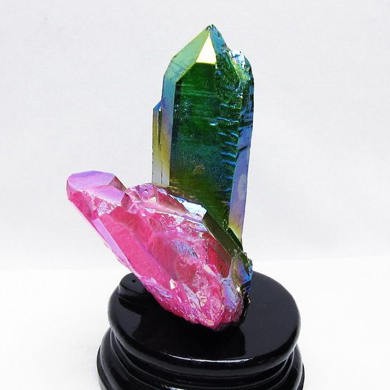 オーラ水晶 オーラクリスタル クラスター (レインボー)[T802-6210]