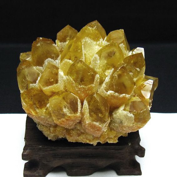黄水晶 イエロークォーツ クラスター [t802-6289]