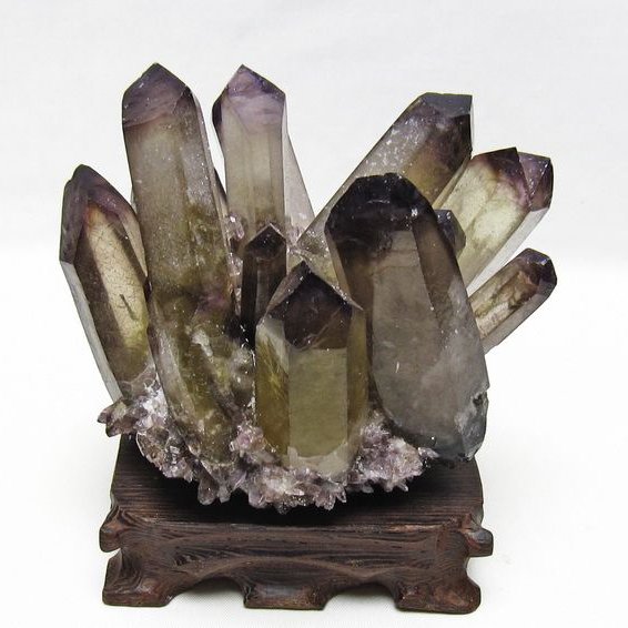 黒水晶 ブラッククォーツ クラスター [t802-6534]
