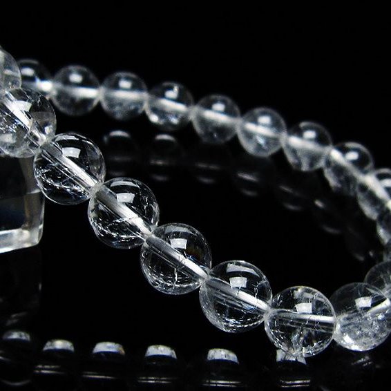 クラック水晶 ブレスレット 9mm [t82-10487]