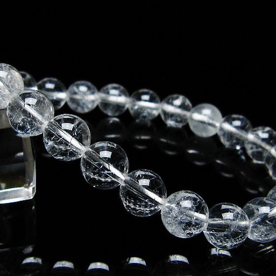 クラック水晶 ブレスレット 9mm [t82-10499]