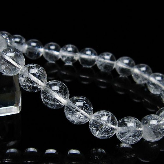 クラック水晶 ブレスレット 9mm [t82-10526]