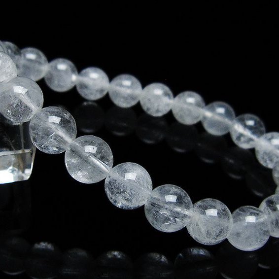クラック水晶 ブレスレット 9mm [t82-10625]