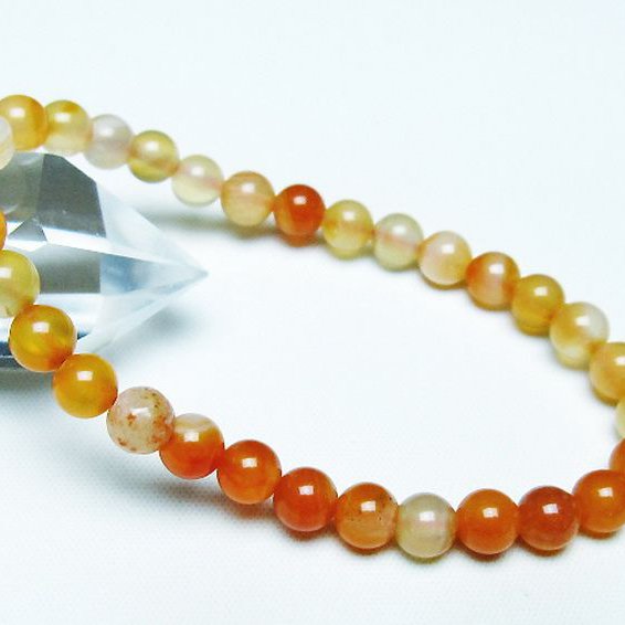 アゲート ブレスレット 6mm [T85-10703]