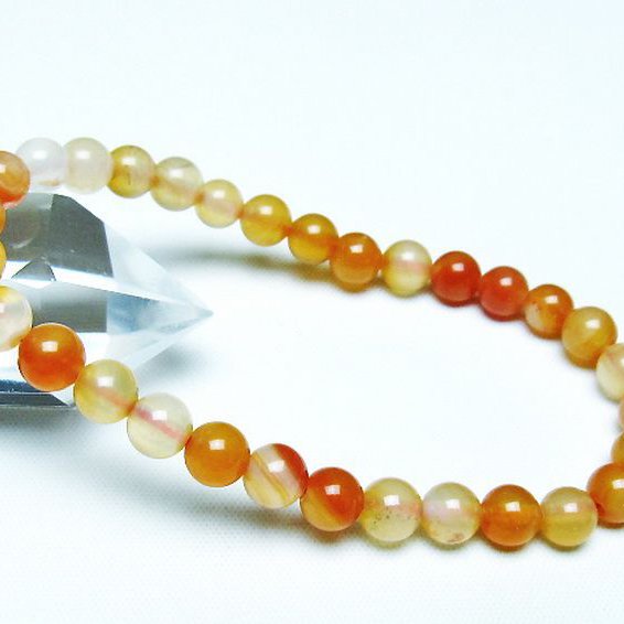 アゲート ブレスレット 6mm [t85-10705]